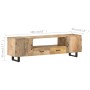 Mueble para la TV de madera maciza de mango 160x30x45 cm de vidaXL, Muebles TV - Ref: Foro24-320255, Precio: 322,62 €, Descue...