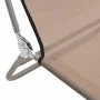 Tumbonas plegables 2 uds acero y textilene gris taupe de vidaXL, Tumbonas - Ref: Foro24-360186, Precio: 93,18 €, Descuento: %