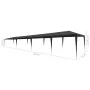Carpa para fiestas PE gris antracita 3x12 m de vidaXL, Carpas y cenadores - Ref: Foro24-45090, Precio: 157,59 €, Descuento: %