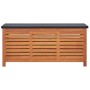 Caja de almacenaje jardín madera maciza eucalipto 117x50x55 cm de vidaXL, Cajas de almacenaje para exteriores - Ref: Foro24-4...