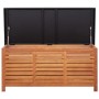 Caja de almacenaje jardín madera maciza eucalipto 117x50x55 cm de vidaXL, Cajas de almacenaje para exteriores - Ref: Foro24-4...