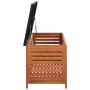 Caja de almacenaje jardín madera maciza eucalipto 117x50x55 cm de vidaXL, Cajas de almacenaje para exteriores - Ref: Foro24-4...