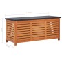 Caja de almacenaje jardín madera maciza eucalipto 117x50x55 cm de vidaXL, Cajas de almacenaje para exteriores - Ref: Foro24-4...
