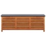 Caja de almacenaje jardín madera maciza eucalipto 150x50x55 cm de vidaXL, Cajas de almacenaje para exteriores - Ref: Foro24-4...