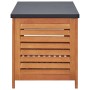 Caja de almacenaje jardín madera maciza eucalipto 150x50x55 cm de vidaXL, Cajas de almacenaje para exteriores - Ref: Foro24-4...
