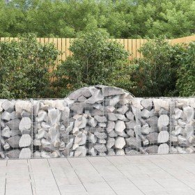Cestas de gaviones 40 uds forma de arco hierro 200x50x80/100 cm en Macetas y jardineras | Comprar online en Foru.es