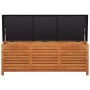 Caja de almacenaje jardín madera maciza eucalipto 150x50x55 cm de vidaXL, Cajas de almacenaje para exteriores - Ref: Foro24-4...