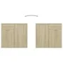 Aparador de madera contrachapada color roble Sonoma 80x36x75 cm de vidaXL, Aparadores - Ref: Foro24-805773, Precio: 77,14 €, ...