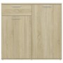 Aparador de madera contrachapada color roble Sonoma 80x36x75 cm de vidaXL, Aparadores - Ref: Foro24-805773, Precio: 74,86 €, ...