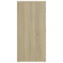 Aparador de madera contrachapada color roble Sonoma 80x36x75 cm de vidaXL, Aparadores - Ref: Foro24-805773, Precio: 74,86 €, ...