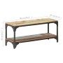 Mesa de centro de madera maciza reciclada 90x30x40 cm de vidaXL, Mesas de centro - Ref: Foro24-320256, Precio: 109,47 €, Desc...