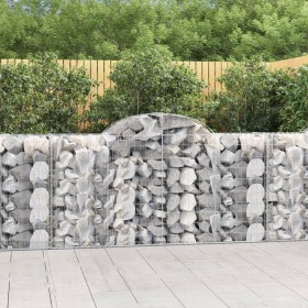 Cestas de gaviones 11 uds forma de arco hierro 200x50x100/120cm en Macetas y jardineras | Comprar online en Foru.es