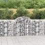 Cestas de gaviones 12 uds forma arco hierro 200x50x100/120 cm en Macetas y jardineras | Comprar online en Foru.es