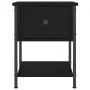 Mesita de noche madera de ingeniería negra 34x35,5x45 cm de vidaXL, Mesitas de noche - Ref: Foro24-825853, Precio: 40,79 €, D...