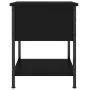Mesita de noche madera de ingeniería negra 34x35,5x45 cm de vidaXL, Mesitas de noche - Ref: Foro24-825853, Precio: 40,79 €, D...