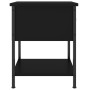 Mesita de noche madera de ingeniería negra 34x35,5x45 cm de vidaXL, Mesitas de noche - Ref: Foro24-825853, Precio: 41,25 €, D...