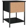 Mesita de noche madera de ingeniería negra 34x35,5x45 cm de vidaXL, Mesitas de noche - Ref: Foro24-825853, Precio: 40,79 €, D...