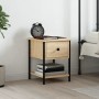 Mesita de noche madera de ingeniería roble Sonoma 34x35,5x45 cm de vidaXL, Mesitas de noche - Ref: Foro24-825855, Precio: 43,...