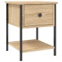 Mesita de noche madera de ingeniería roble Sonoma 34x35,5x45 cm de vidaXL, Mesitas de noche - Ref: Foro24-825855, Precio: 43,...