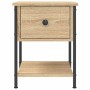 Mesita de noche madera de ingeniería roble Sonoma 34x35,5x45 cm de vidaXL, Mesitas de noche - Ref: Foro24-825855, Precio: 43,...