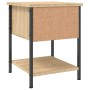 Mesita de noche madera de ingeniería roble Sonoma 34x35,5x45 cm de vidaXL, Mesitas de noche - Ref: Foro24-825855, Precio: 43,...
