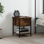 Mesita de noche madera de ingeniería roble ahumado 34x35,5x45cm de vidaXL, Mesitas de noche - Ref: Foro24-825857, Precio: 39,...