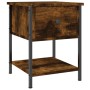 Mesita de noche madera de ingeniería roble ahumado 34x35,5x45cm de vidaXL, Mesitas de noche - Ref: Foro24-825857, Precio: 39,...
