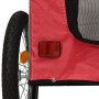 Remolque de bicicleta mascotas hierro tela Oxford rojo gris de vidaXL, Cochecitos para mascotas - Ref: Foro24-93831, Precio: ...