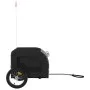 Remolque bicicleta para mascotas hierro tela Oxford negro gris de vidaXL, Cochecitos para mascotas - Ref: Foro24-93832, Preci...