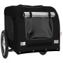 Remolque de bicicleta mascotas hierro tela Oxford negro de vidaXL, Cochecitos para mascotas - Ref: Foro24-93835, Precio: 100,...