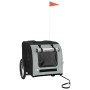 Remolque de bicicleta mascotas hierro tela Oxford gris negro de vidaXL, Cochecitos para mascotas - Ref: Foro24-93839, Precio:...