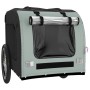 Remolque de bicicleta mascotas hierro tela Oxford gris negro de vidaXL, Cochecitos para mascotas - Ref: Foro24-93839, Precio:...