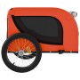 Remolque de bicicleta mascotas hierro tela Oxford naranja negro de vidaXL, Cochecitos para mascotas - Ref: Foro24-94005, Prec...