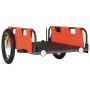 Remolque para bicicletas hierro y tela Oxford naranja de vidaXL, Remolques para bicicletas - Ref: Foro24-94166, Precio: 81,54...