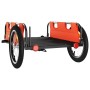 Remolque para bicicletas hierro y tela Oxford naranja de vidaXL, Remolques para bicicletas - Ref: Foro24-94166, Precio: 81,54...