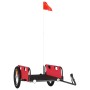 Remolque para bicicletas hierro y tela Oxford rojo de vidaXL, Remolques para bicicletas - Ref: Foro24-94167, Precio: 77,11 €,...