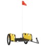 Remolque para bicicletas hierro y tela Oxford amarillo de vidaXL, Remolques para bicicletas - Ref: Foro24-94169, Precio: 81,7...