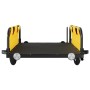 Remolque para bicicletas hierro y tela Oxford amarillo de vidaXL, Remolques para bicicletas - Ref: Foro24-94169, Precio: 81,7...
