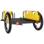 Remolque para bicicletas hierro y tela Oxford amarillo de vidaXL, Remolques para bicicletas - Ref: Foro24-94169, Precio: 81,7...