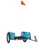 Remolque para bicicletas hierro y tela Oxford azul de vidaXL, Remolques para bicicletas - Ref: Foro24-94170, Precio: 80,11 €,...