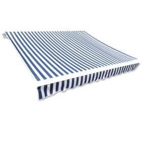 Toldo de lona azul y blanco 6x3 m (sin estructura) de vidaXL, Toldos - Ref: Foro24-141012, Precio: 80,55 €, Descuento: %