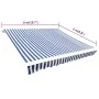 Toldo de lona azul y blanco 6x3 m (sin estructura) de vidaXL, Toldos - Ref: Foro24-141012, Precio: 80,55 €, Descuento: %
