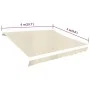 Toldo de lona blanco crema 6x3 m (sin estructura) de vidaXL, Toldos - Ref: Foro24-141015, Precio: 79,58 €, Descuento: %