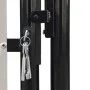 Puerta de valla de jardín negra 100x125 cm de vidaXL, Puertas de jardín - Ref: Foro24-141684, Precio: 108,56 €, Descuento: %