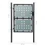 Schwarzes Gartenzauntor 100x200 cm von vidaXL, Gartentore - Ref: Foro24-141687, Preis: 199,50 €, Rabatt: %