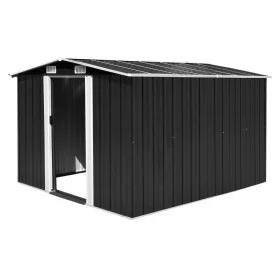 Caseta de jardín metal antracita 257x298x178 cm de vidaXL, Cobertizos - Ref: Foro24-143342, Precio: 368,61 €, Descuento: %