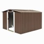 Caseta de jardín metal marrón 257x298x178 cm de vidaXL, Cobertizos - Ref: Foro24-143343, Precio: 424,56 €, Descuento: %