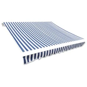 Toldo de lona azul y blanco 350x250 cm de vidaXL, Toldos - Ref: Foro24-143699, Precio: 42,94 €, Descuento: %