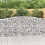 Cesta gaviones forma arco hierro galvanizado 400x50x100/120 cm en Macetas y jardineras | Comprar online en Foru.es