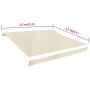 Toldo de lona blanco crema 350x250 cm de vidaXL, Toldos - Ref: Foro24-143702, Precio: 57,93 €, Descuento: %